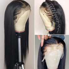 Load image into Gallery viewer, Bex 10A Lace Front Wigs Human Hair with Baby Hair Pre Plucked Bleached Knots Remy Brazilian Straight Lace Wigs for Black Women Natural Color