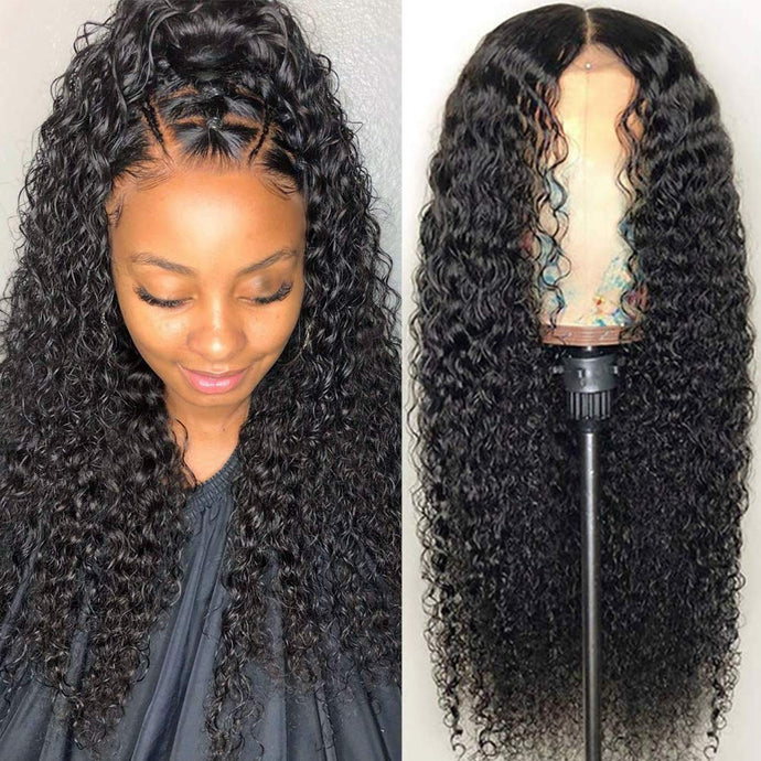 Lace Front Wigs Human Hair Pre Plucked Brazilian Kinky Curly Lace Frontal Wig with Baby Hair 9A Natural Hair Wigs for Black Women